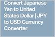 Exchange Rate Japanese Yen to US Dollar Currency Calculator